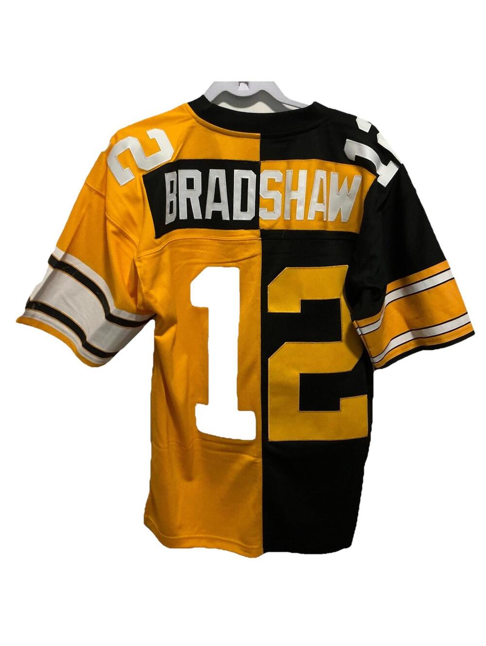 Mitchell & Ness Terry Bradshaw Steelers 1976 Split Legacy Jersey Black M New